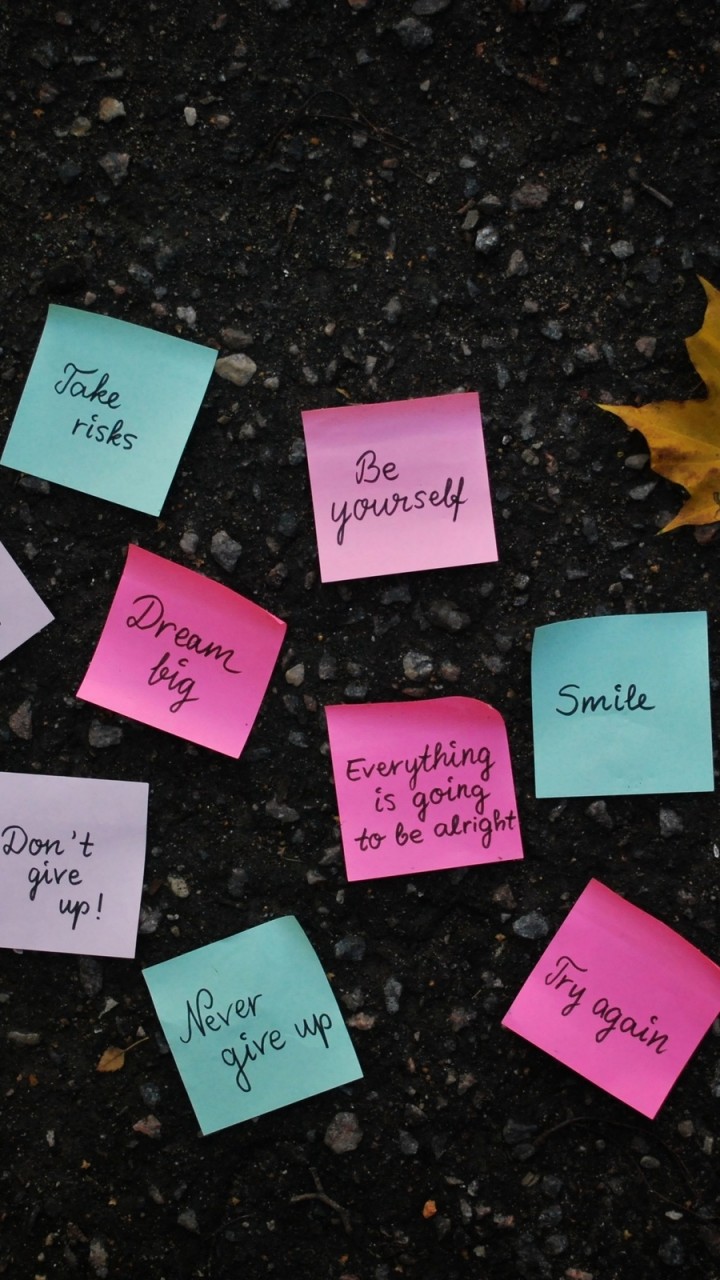 Sticky Note Motivational Wallpaper 858 720x1280 - Wallpaper - HD Wallpaper