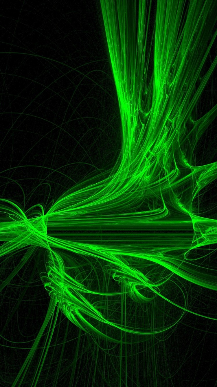 Glowing Green Abstract Wallpaper 704 iPhone 6 - Wallpaper - HD Wallpaper