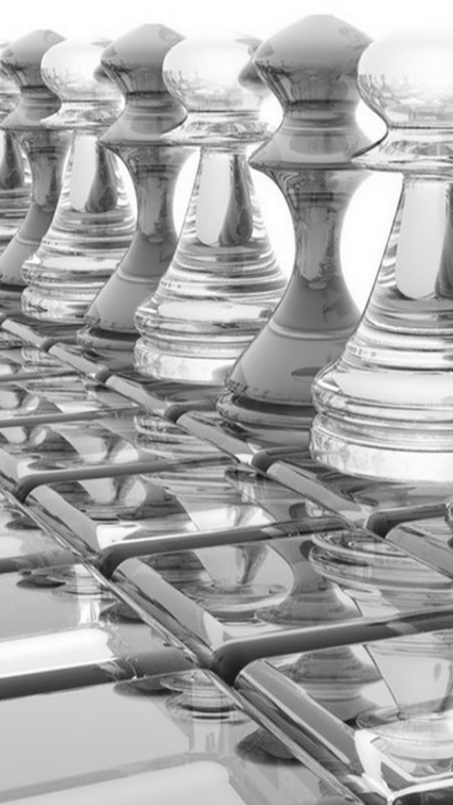 3D Chess Reflection Wallpaper 658