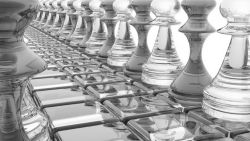 3D Chess Reflection Wallpaper 658