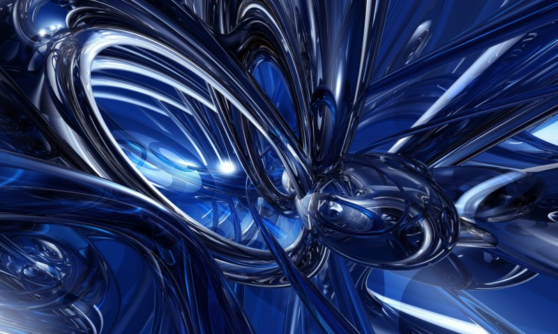 Blue Fluid Abstract Wallpaper 3185