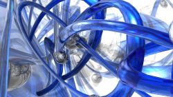 Blue Glass Tubes Wallpaper 3751