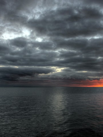 Clouds Ocean Sunset Wallpaper 642