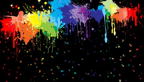 Colorful Abstract Splash Wallpaper 648