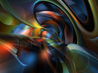 Colorful Abstract Swirl Wallpaper 1386