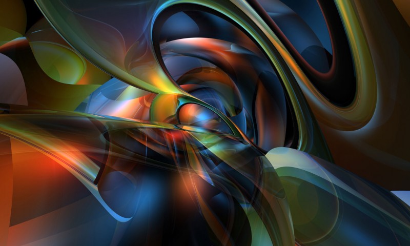 Colorful Abstract Swirl Wallpaper 1386