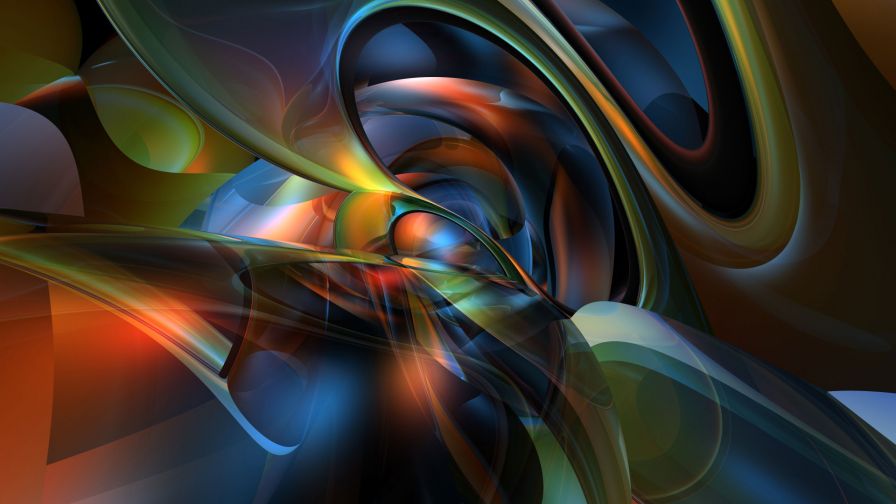 Colorful Abstract Swirl Wallpaper 1386