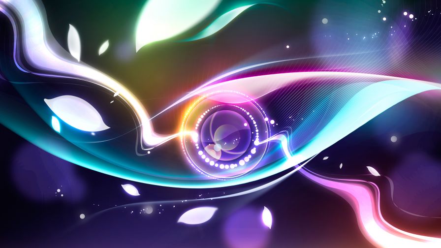 Colorful Glowing Abstract Wallpaper 290