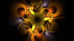 Colorful Glowing Golden Wallpaper 0067