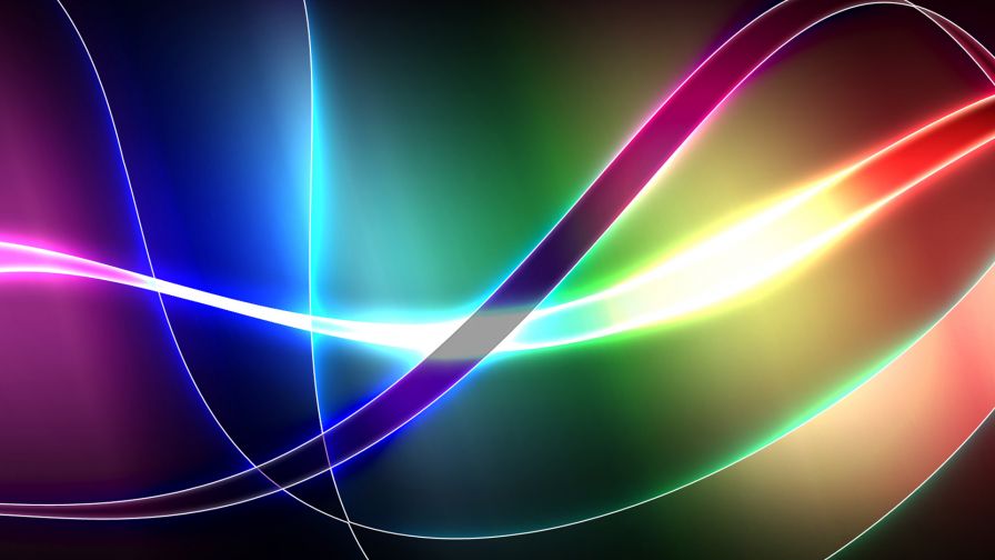 Colorful Glowing Ribbons Wallpaper 405