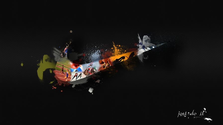 Colorful Nike Logo Wallpaper 985