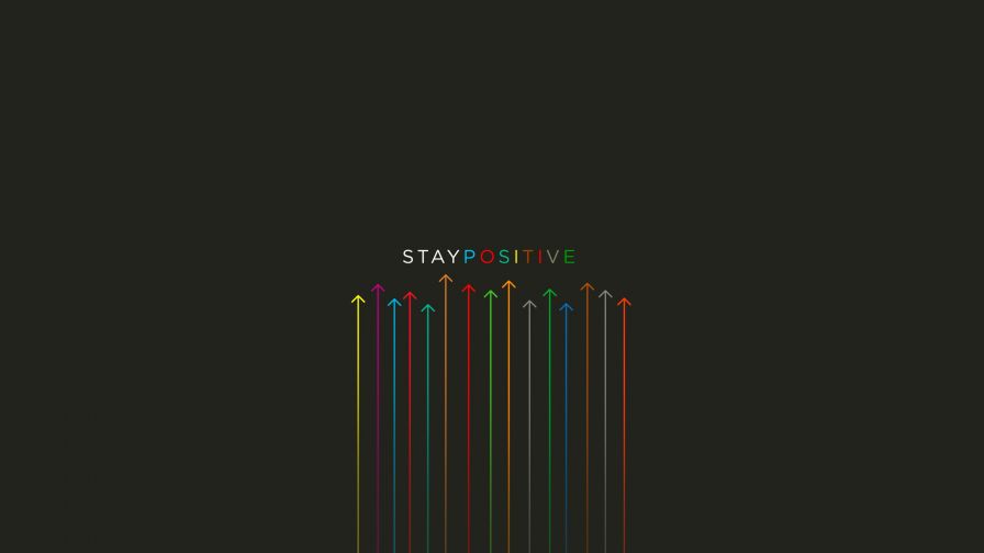 Colorful Stay Positive Wallpaper 942