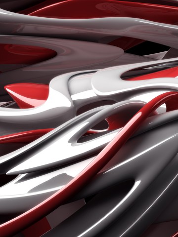 Cool Abstract Red Silver Wallpaper
