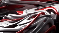 Cool Abstract Red Silver Wallpaper