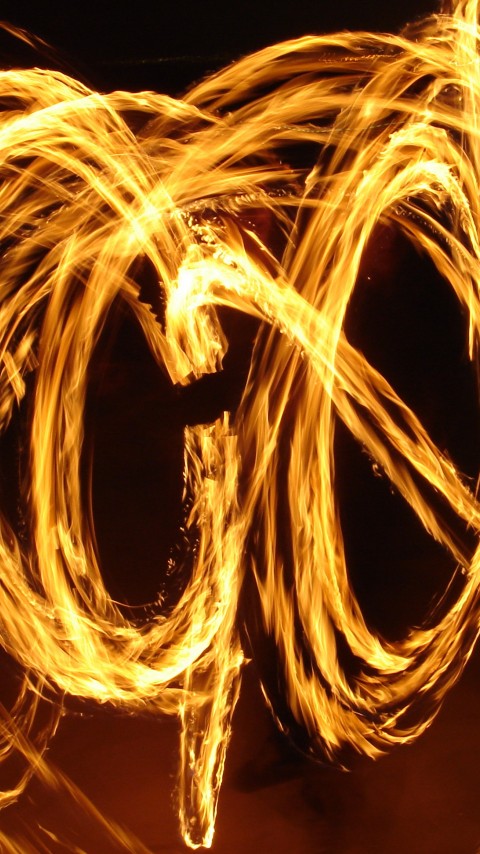 Fire Abstract Rings Wallpaper 482