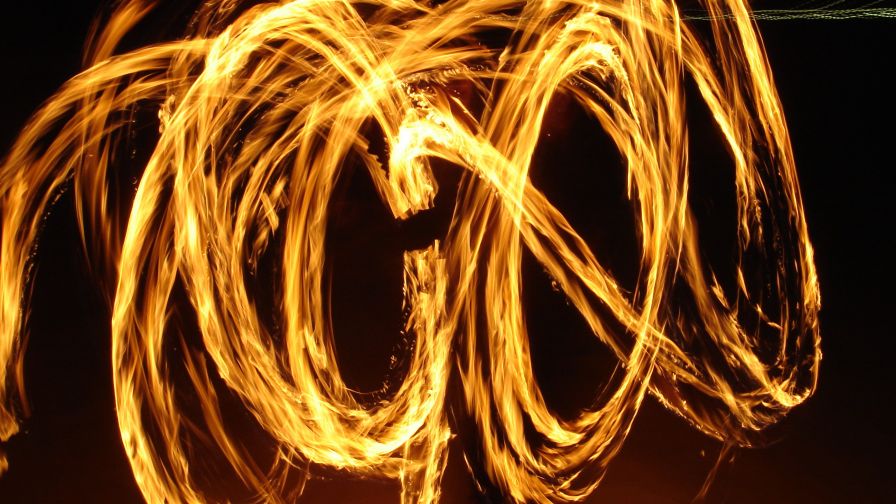 Fire Abstract Rings Wallpaper 482