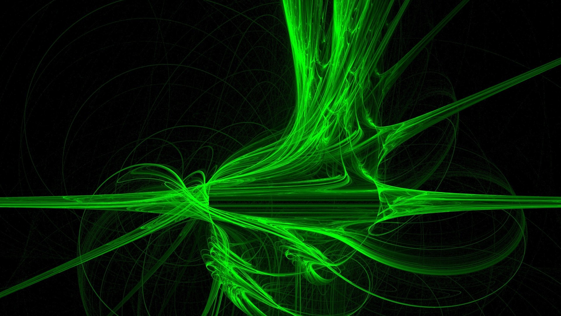 Glowing Green Abstract Wallpaper 704