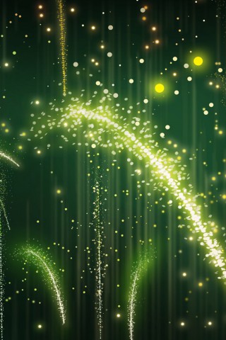 Glowing Green Abstract Wallpaper 750