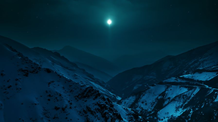 Glowing Moonlight Nature Wallpaper 631