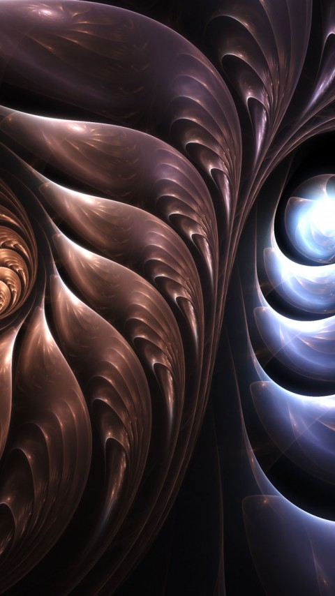 Glowing Reflection Abstract Wallpaper 436