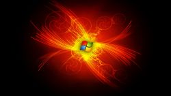 Glowing Windows Logo Wallpaper 931
