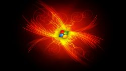 Glowing Windows Logo Wallpaper 931