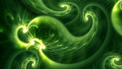 Green Abstract Swirl Wallpaper 0196