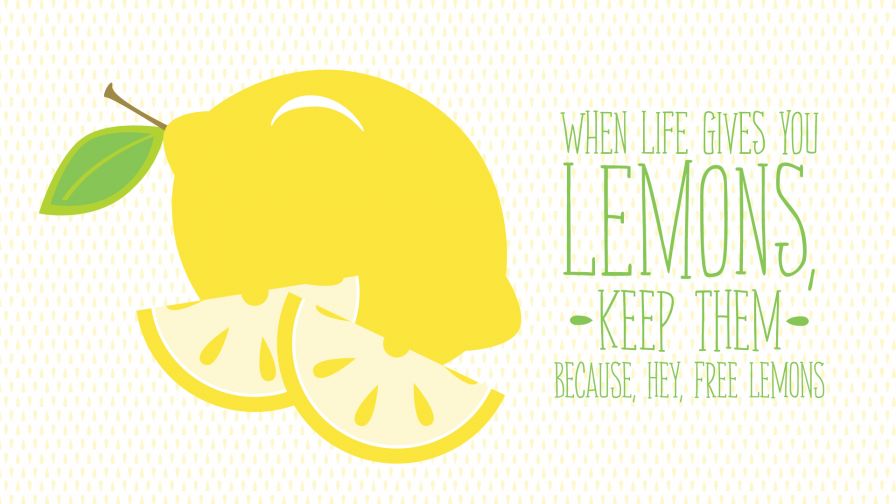 Lemon Motivational Quote Wallpaper 087