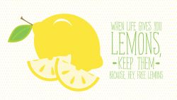 Lemon Motivational Quote Wallpaper 087