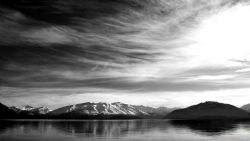 Mountains Lake Sky Wallpaper 087