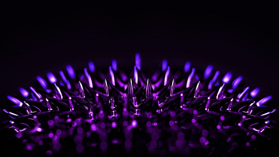 Purple Glossy Abstract Wallpaper 445