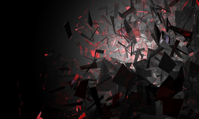 Red Black Shatter Wallpaper 7926