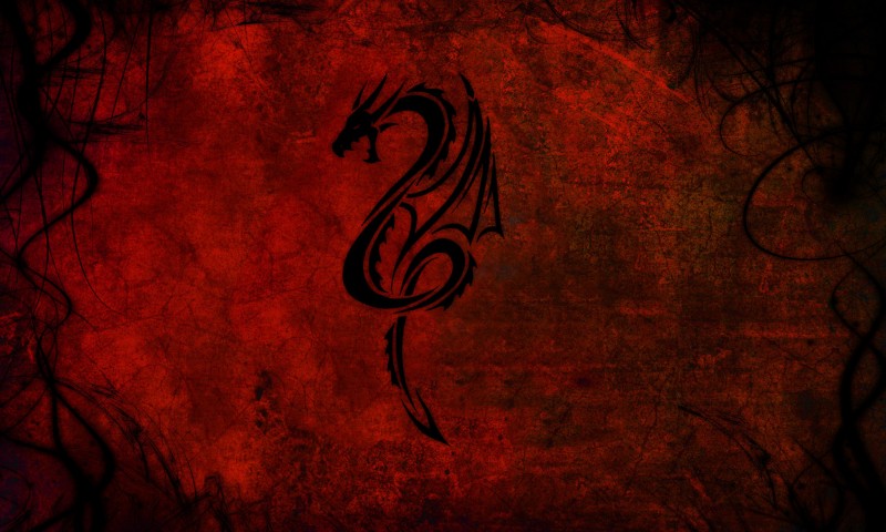 Red Dragon Abstract Wallpaper 699