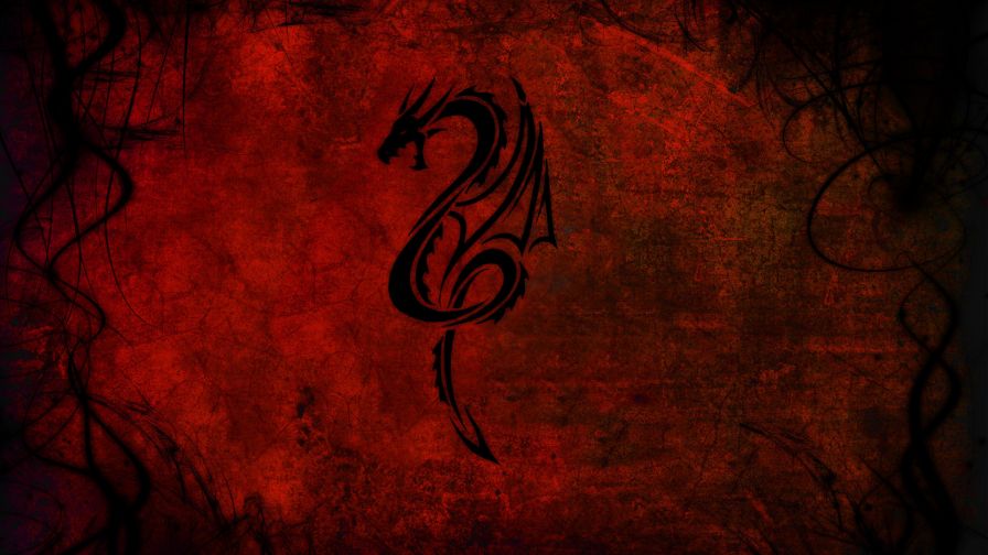 Red Dragon Abstract Wallpaper 699