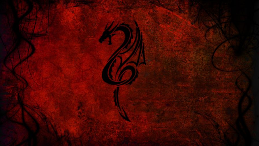 Red Dragon Abstract Wallpaper 699