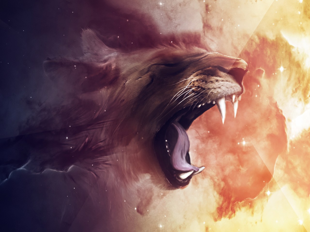 Roaring Lion Animal Wallpaper 020