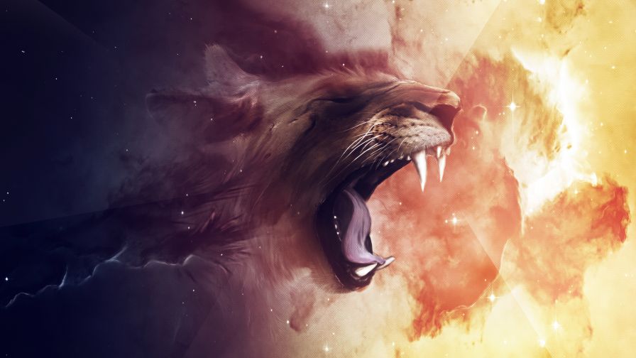 Roaring Lion Animal Wallpaper 020