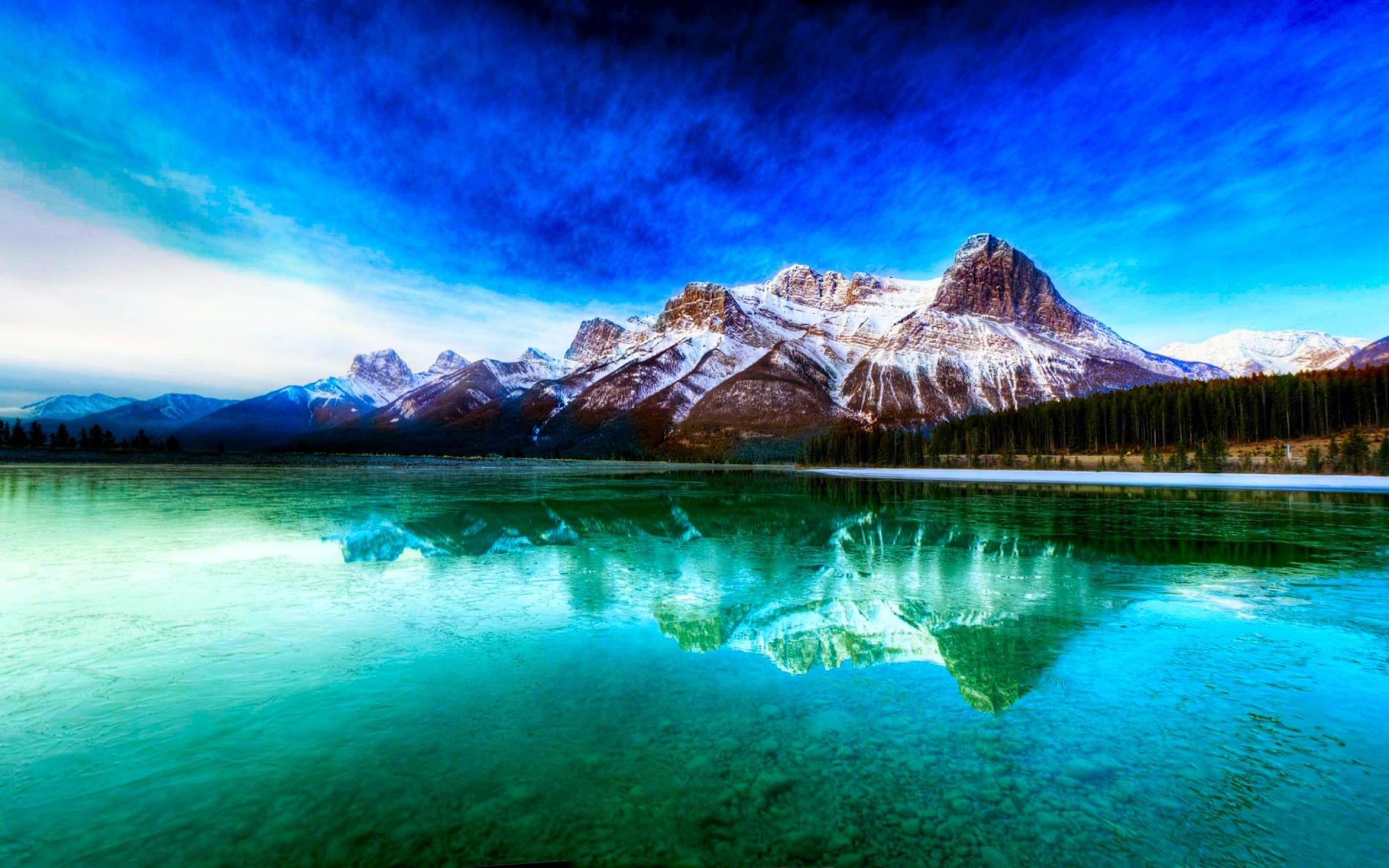 Scenic Mountains Lake Wallpaper 237