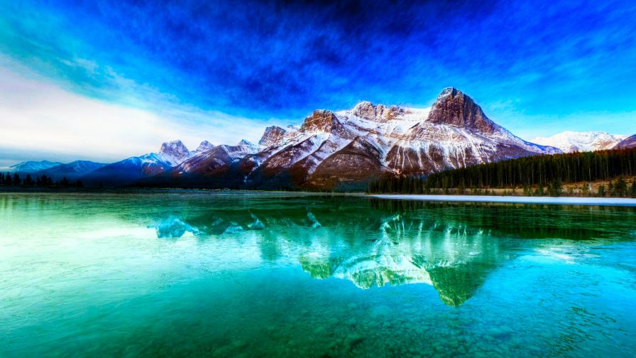 Scenic Mountains Lake Wallpaper 237