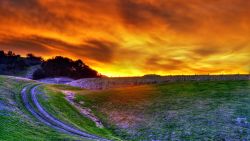 Trail Sunset Nature Wallpaper 393