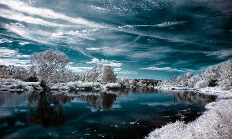 Water Sky Winter Wallpaper 7581