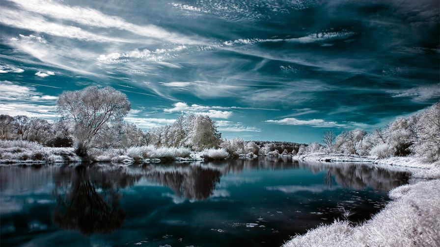 Water Sky Winter Wallpaper 7581